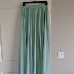 Seafoam green / mint maxi dress